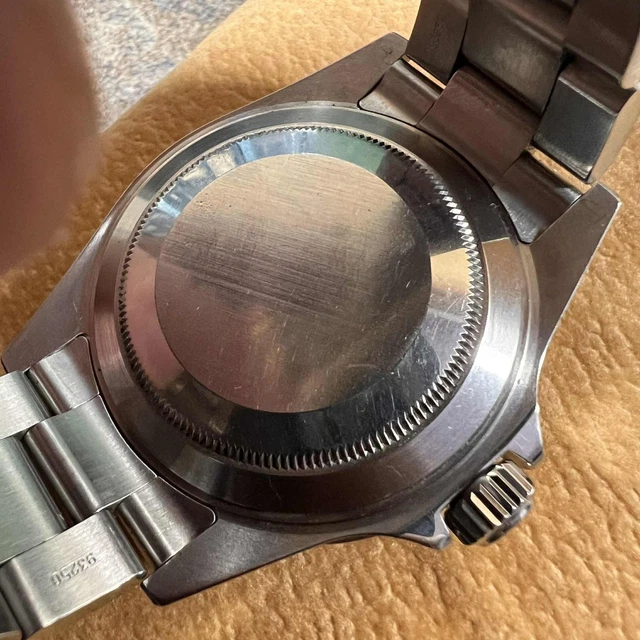 Montre automatique Rolex Submariner Date 16610 en acier avec cadran noir de 40 mm !!