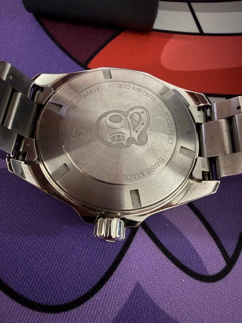 Montre homme TAG Heuer Aquaracer BATMAN GMT Automatique Bleue - WAY201T.BA0927