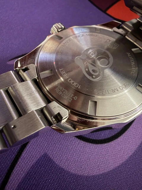 Montre homme TAG Heuer Aquaracer BATMAN GMT Automatique Bleue - WAY201T.BA0927