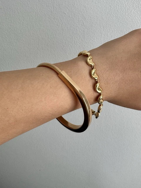 Bracelet jonc Tiffany & Co. à fermoir cadenas, or rose 18 carats, 31,8 grammes