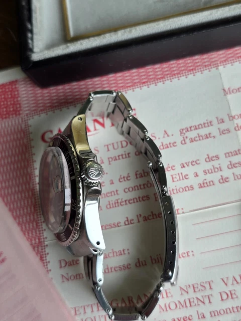 Tudor Rolex Submariner 9411 Vintage Snowflake Diver, coffret complet, papiers, 1976