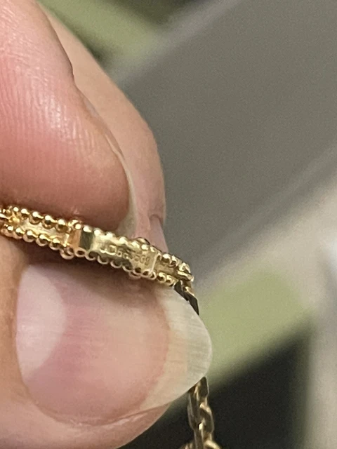 VAN CLEEF Vintage Alhambra 5 Motif Or Jaune Onyx