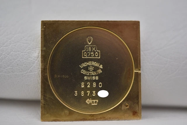 Vacheron Constantin Ref 6294 18K YG Square Calibre 1002, Poinçon de Genève, boîtier, Ex