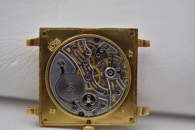 Vacheron Constantin Ref 6294 18K YG Square Calibre 1002, Poinçon de Genève, boîtier, Ex