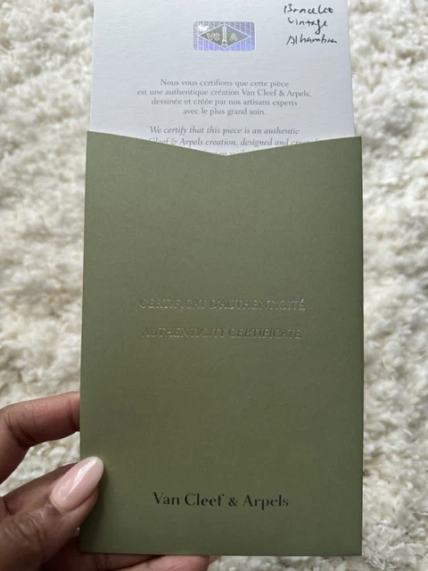 Bracelet Van Cleef & Arpels en nacre vintage Alhambra 5 motifs 19 cm