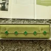 Van Cleef & Arpels Vintage Alhambra Bracelet, 5 motifs 18k YG - Malachite