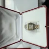 Montre unisexe vintage Panthère de Cartier 27 mm en acier et or à deux rangs, avec boîte et papiers