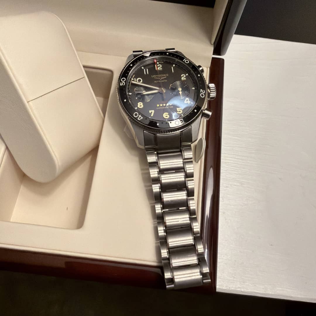 Montre homme LONGINES SPIRIT FLYBACK L3.821.4.53.6 42 mm