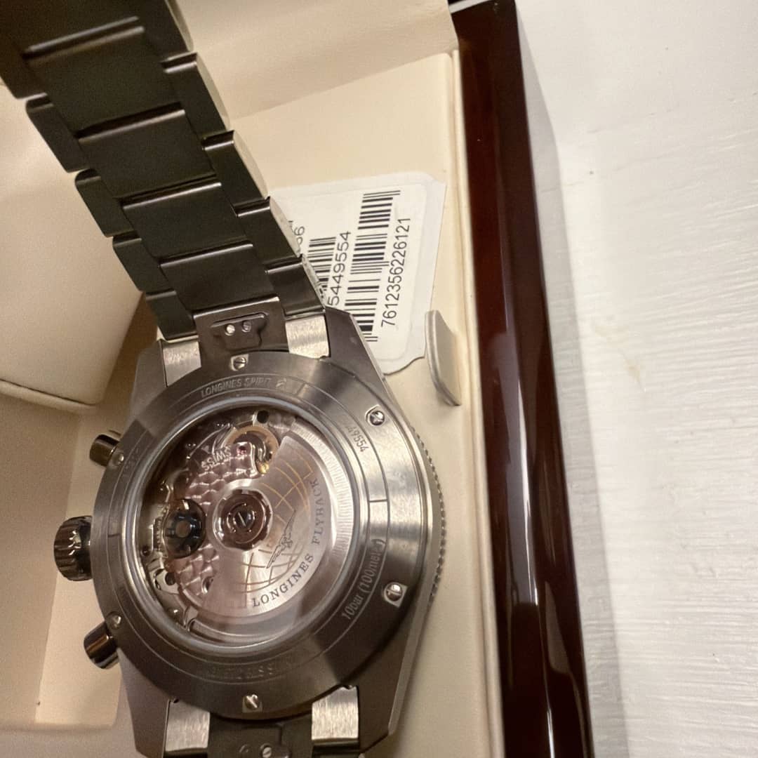 Montre homme LONGINES SPIRIT FLYBACK L3.821.4.53.6 42 mm