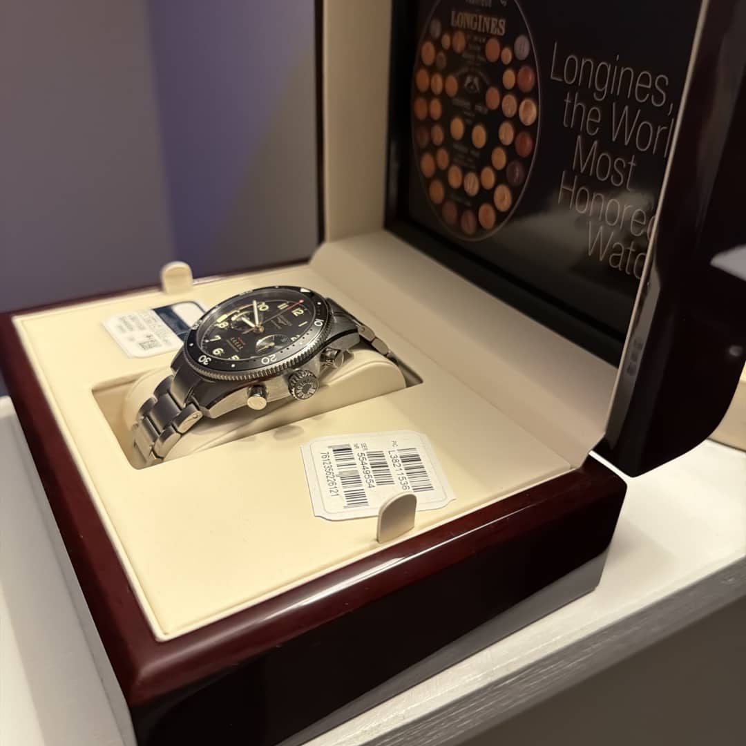 Montre homme LONGINES SPIRIT FLYBACK L3.821.4.53.6 42 mm