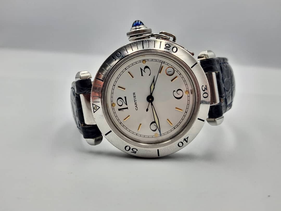 Cartier pacha réf 4010 ensemble complet Santos