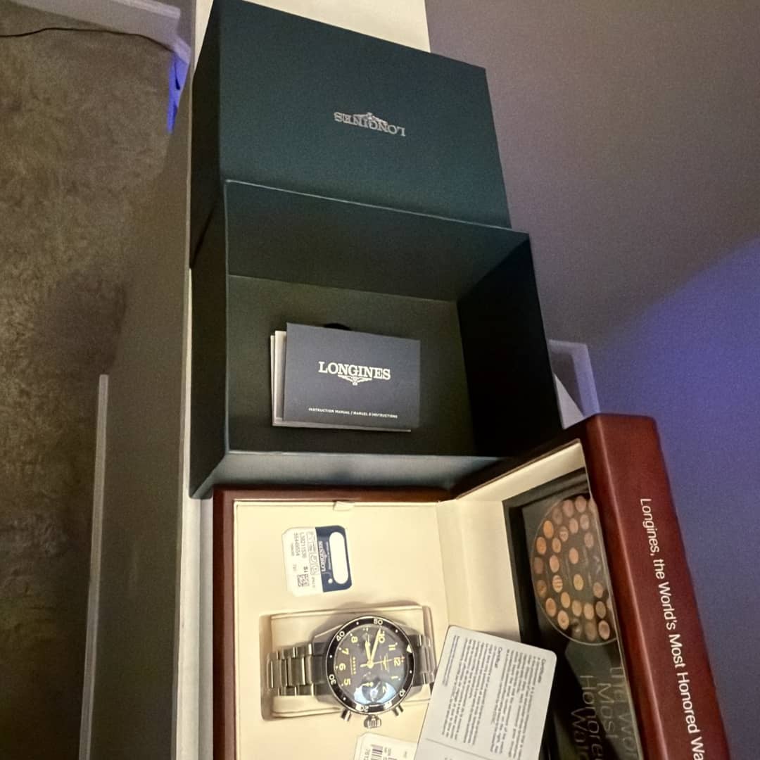 Montre homme LONGINES SPIRIT FLYBACK L3.821.4.53.6 42 mm