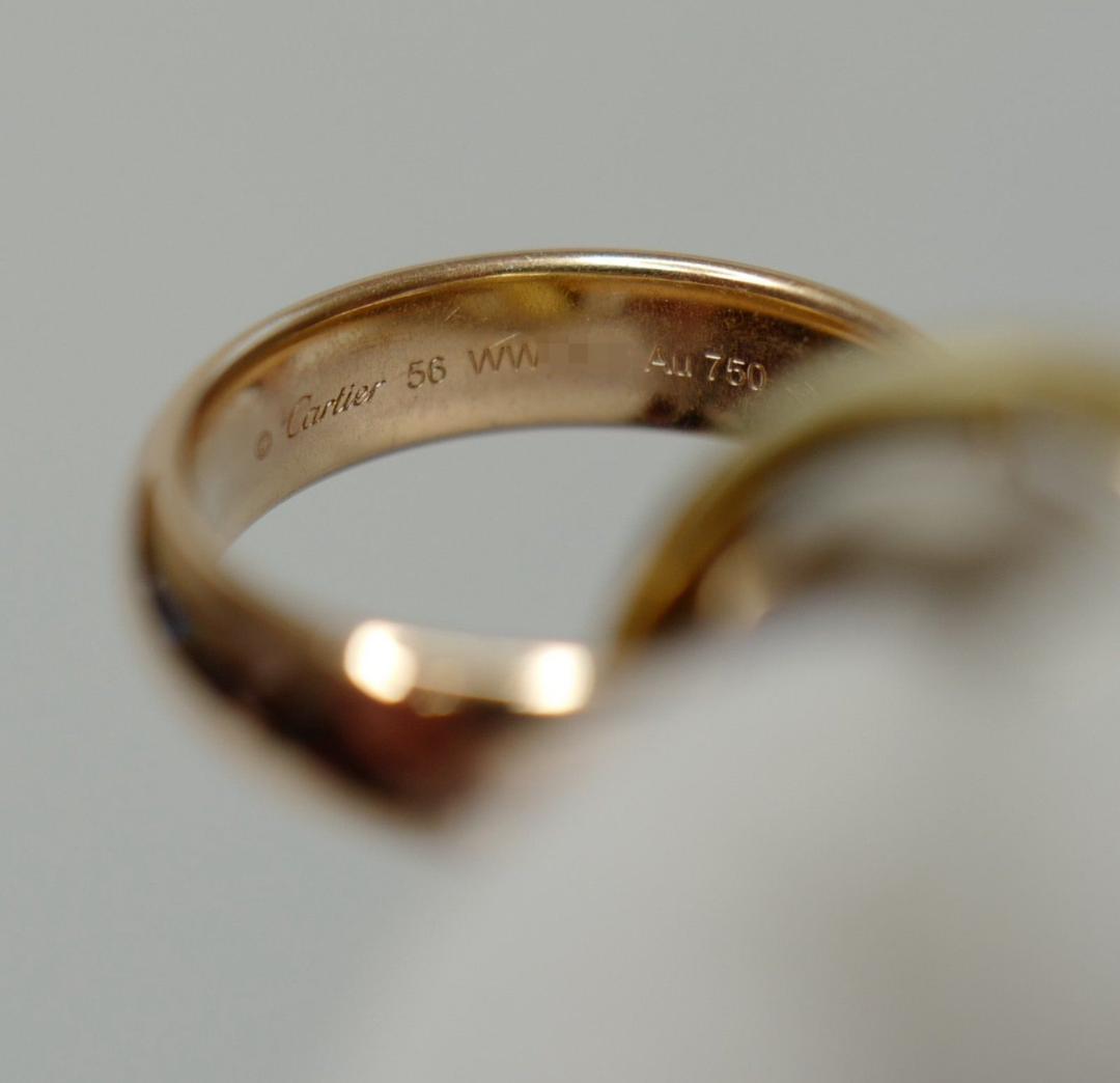 Bague Trinity Cartier XL - Or 18 carats 3 couleurs - Ensemble complet (2024)