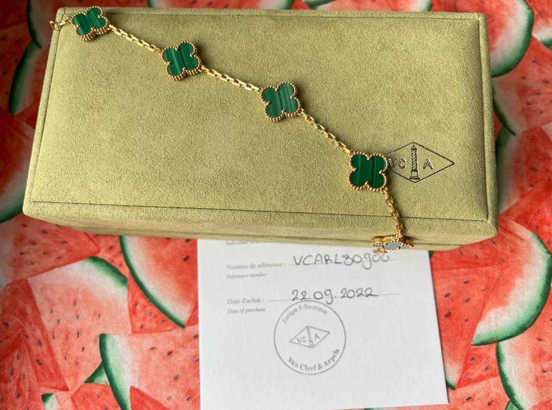 Van Cleef & Arpels Alhambra VCA *Ensemble complet* Agate Or 750