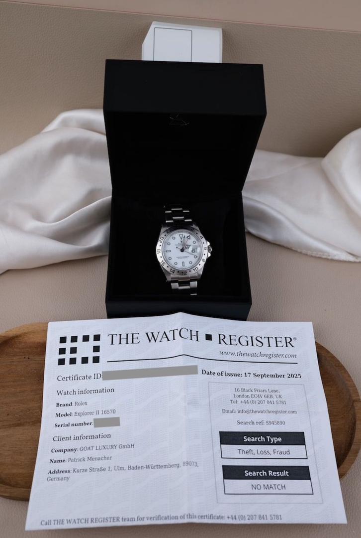 Rolex Explorer II 16570 Polar K-Series