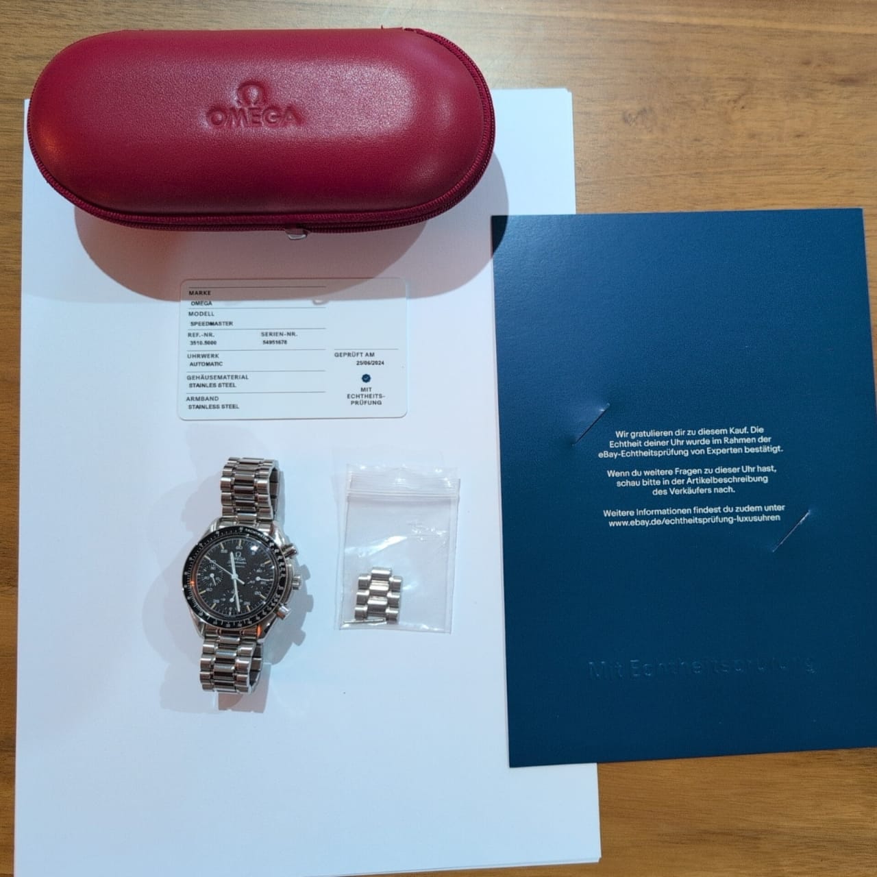 Omega Speedmaster Reduced - 3510.50 Chronographe 39 mm Homme
