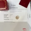 Bague authentique Cartier en or Trinity et diamants, taille 4 1/4, excellent état
