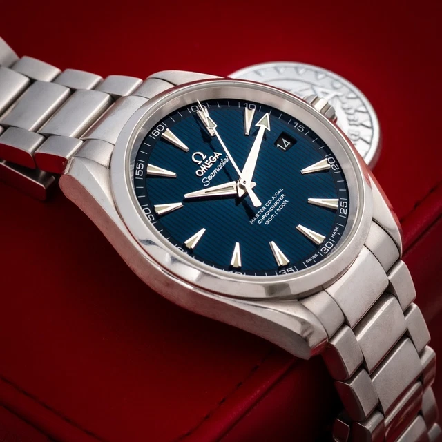 Montre Omega Seamaster Aqua Terra 23110422103003 à cadran bleu Aquaterra 150 m