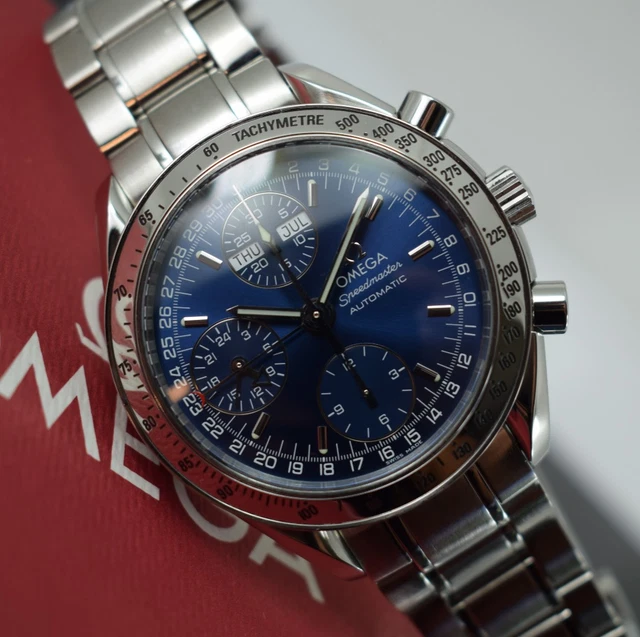 Omega Speedmaster Triple Date 3523.80.00, papiers, boîte générique, 1 an, GTE, 2003
